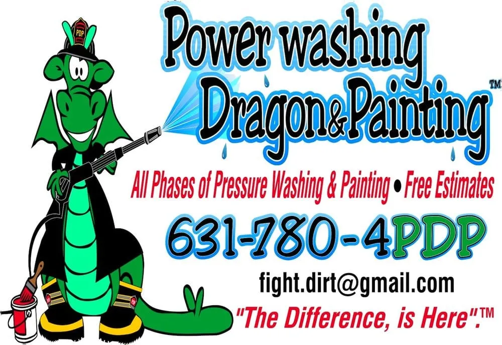 Slide of Power Washing Dragon and Painting