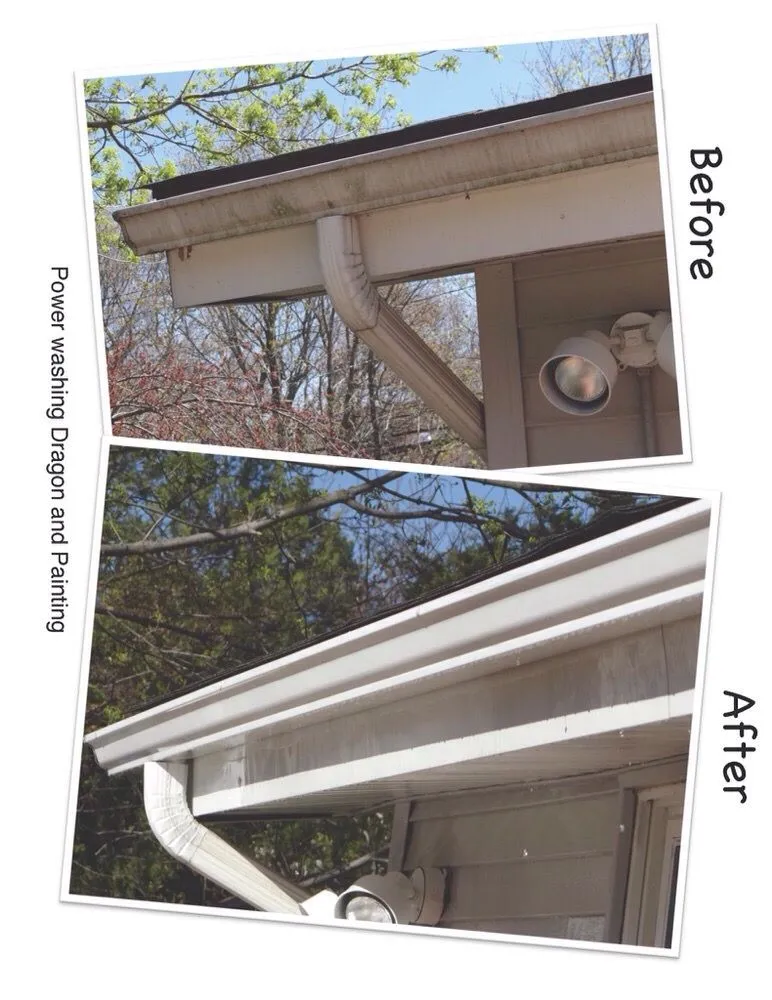 Slide of Power Washing Dragon and Painting