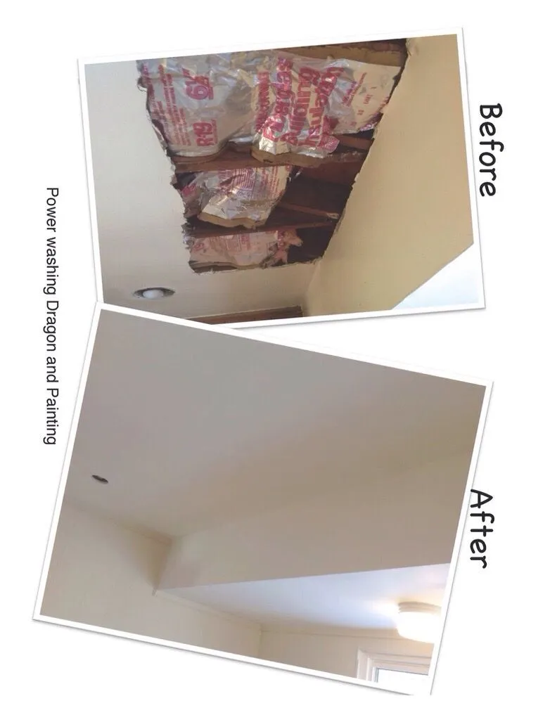 Slide of Power Washing Dragon and Painting