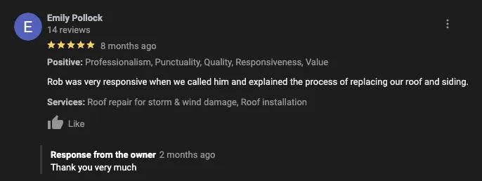 Slide of PPC Roofing