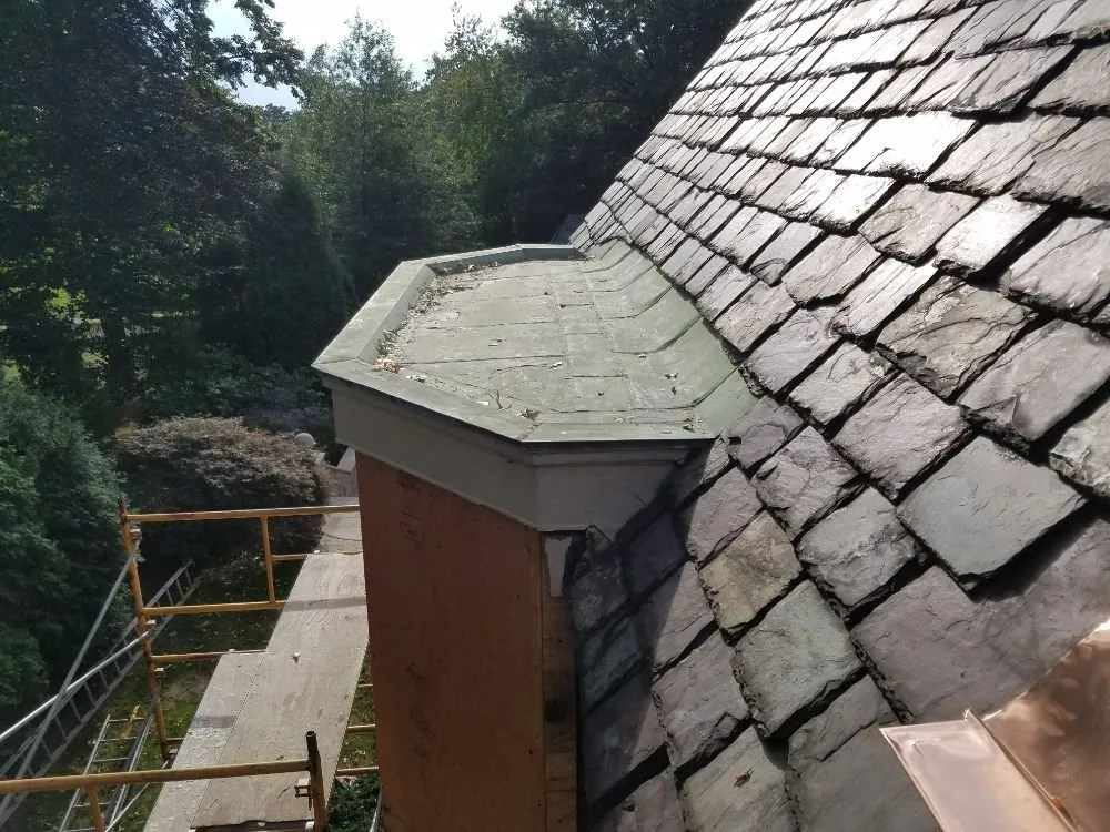 Emergency storm damage roof repair in Jamestown, PA - PPM Slate Roofing