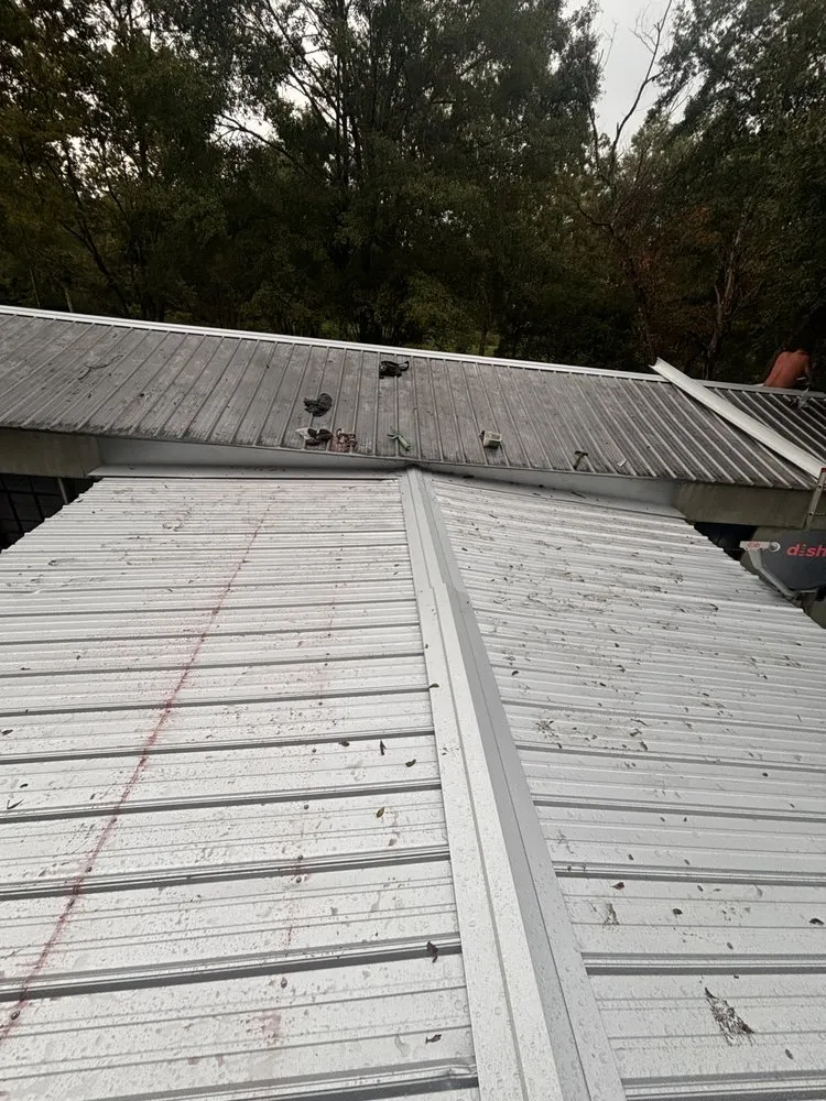 Emergency storm damage roof repair in Wilmer, AL by Precise Construction