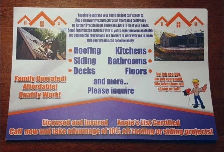 Emergency roof repair same-day service across Mount Morris, MI - Precise Home Renewal