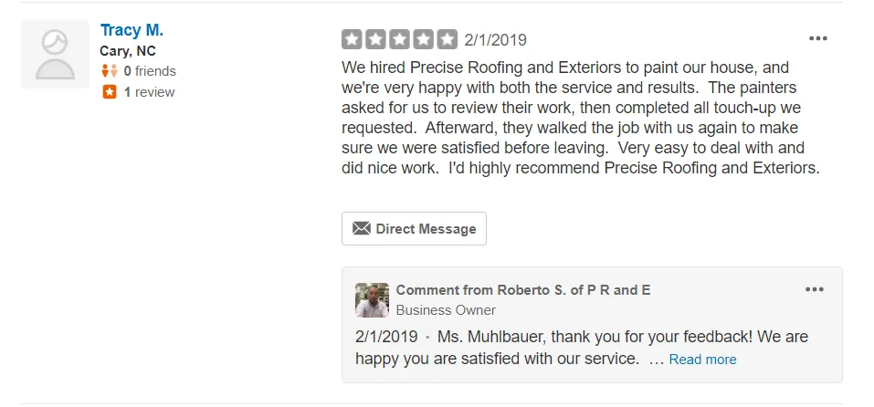 Slide of Precise Roofing and Exteriors