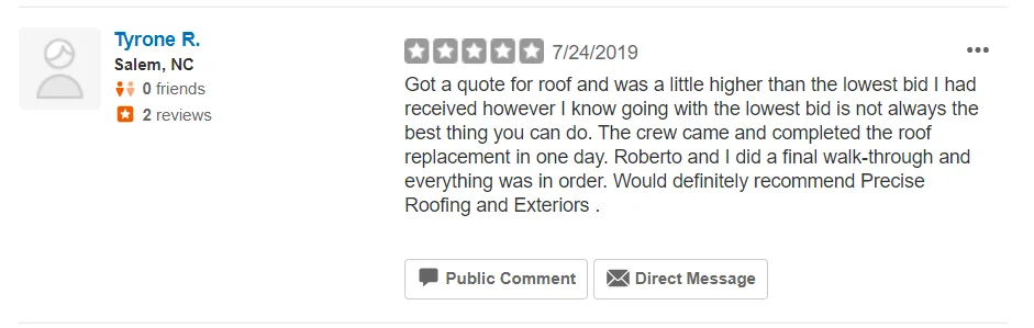 Slide of Precise Roofing and Exteriors