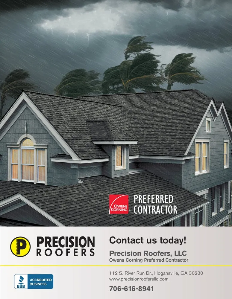 Slide of Precision Roofers