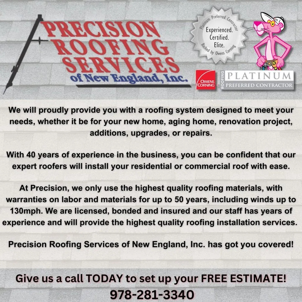 Slide of Precision Roofing Services Of New England