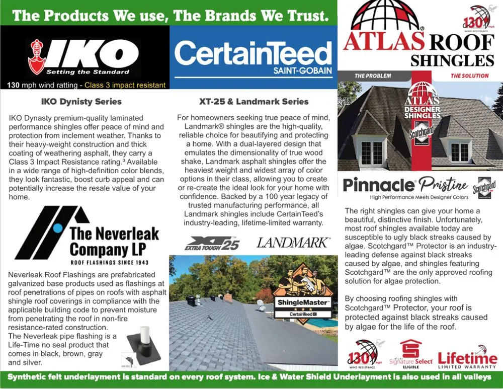 Slide of Premier Roofing