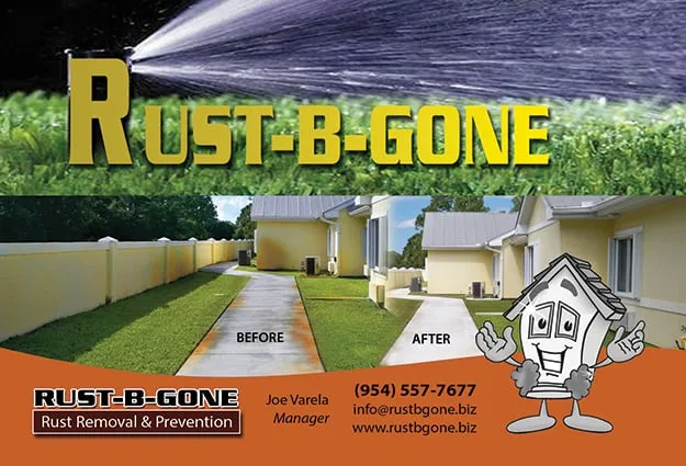 Slide of Pressure Cleaning Rust B Gone