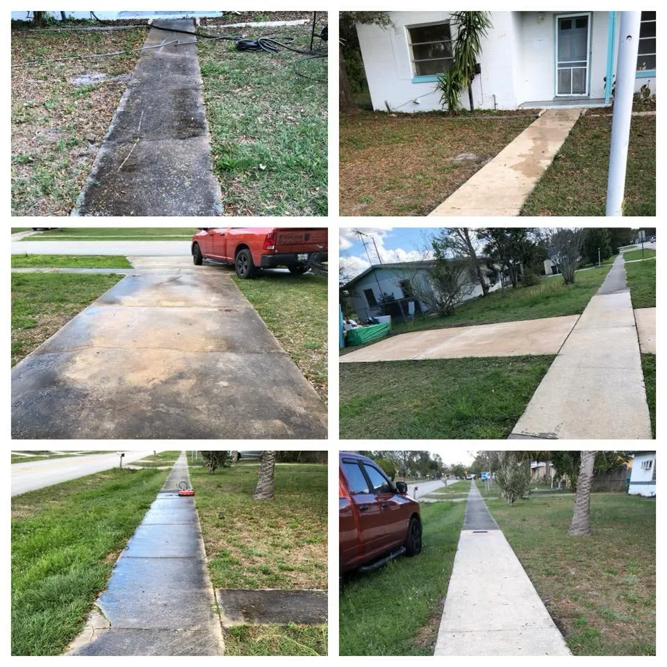 Slide of Pressure Washing By Eddie