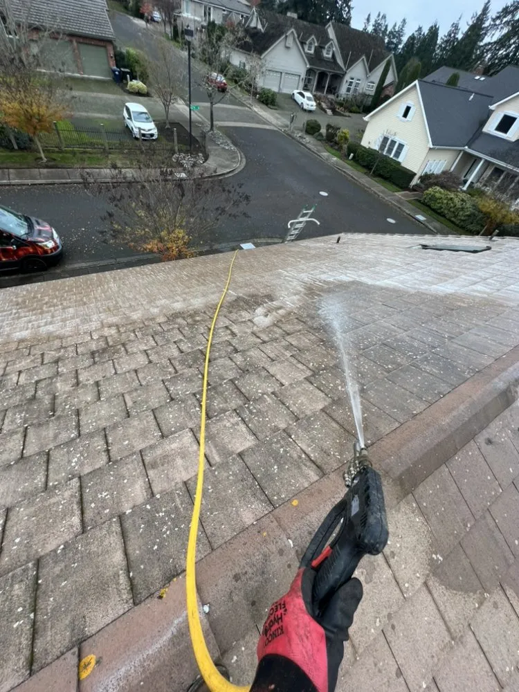 Slide of Pressure Washing