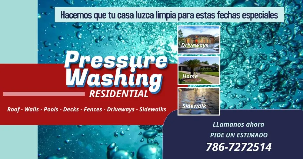 Slide of Pressure Washing Residential