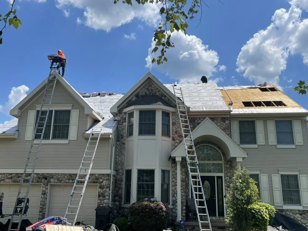 Emergency roof repair in Wood-Ridge, NJ by Prestige Home Construction