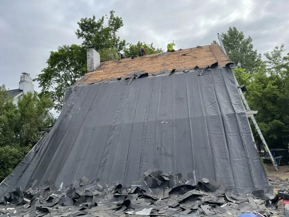 Professional roof repair in Wood-Ridge, NJ by Prestige Home Construction