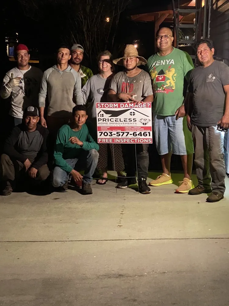 Licensed storm damage roof repair for fast service in White Plains, MD by Priceless Home Improvements