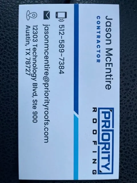 Slide of Priority Roofing
