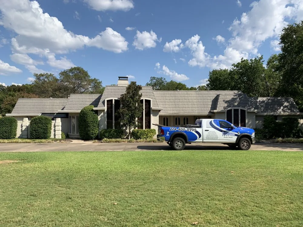 Slide of Priority Roofing