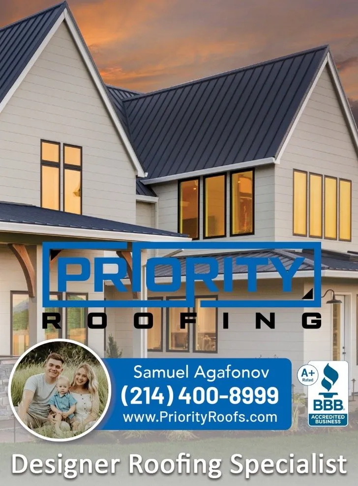 Slide of Priority Roofing