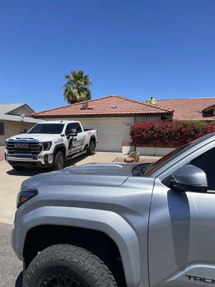 Slide of Priority Roofing