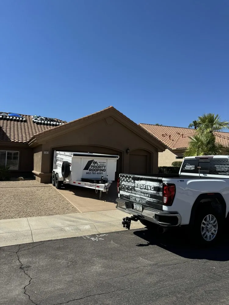 Slide of Priority Roofing