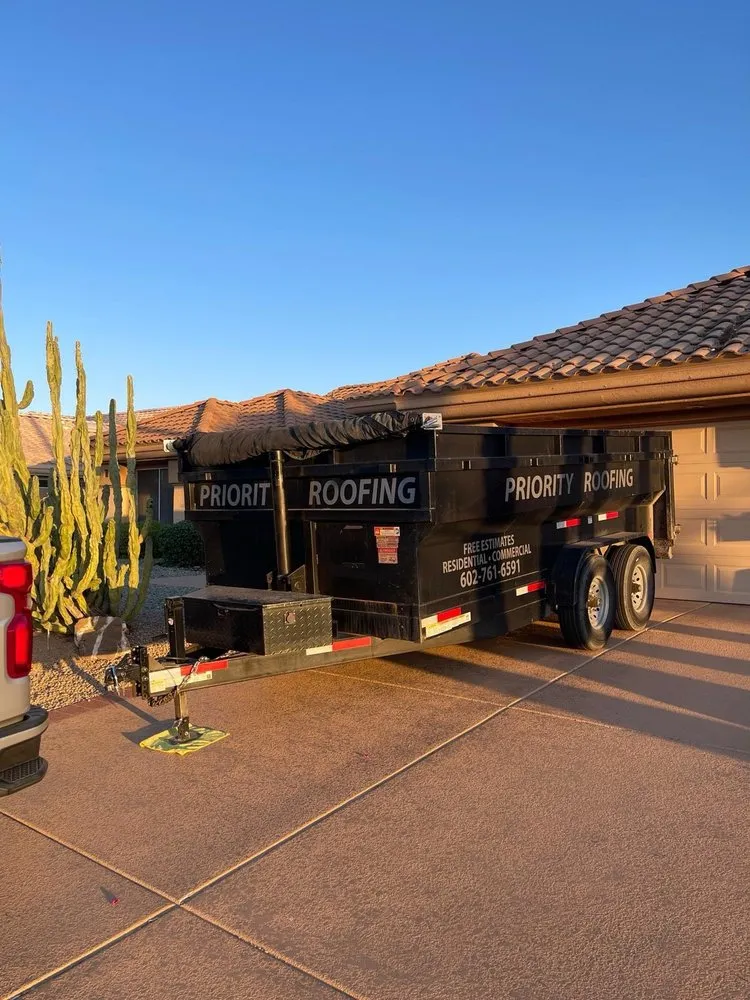 Slide of Priority Roofing