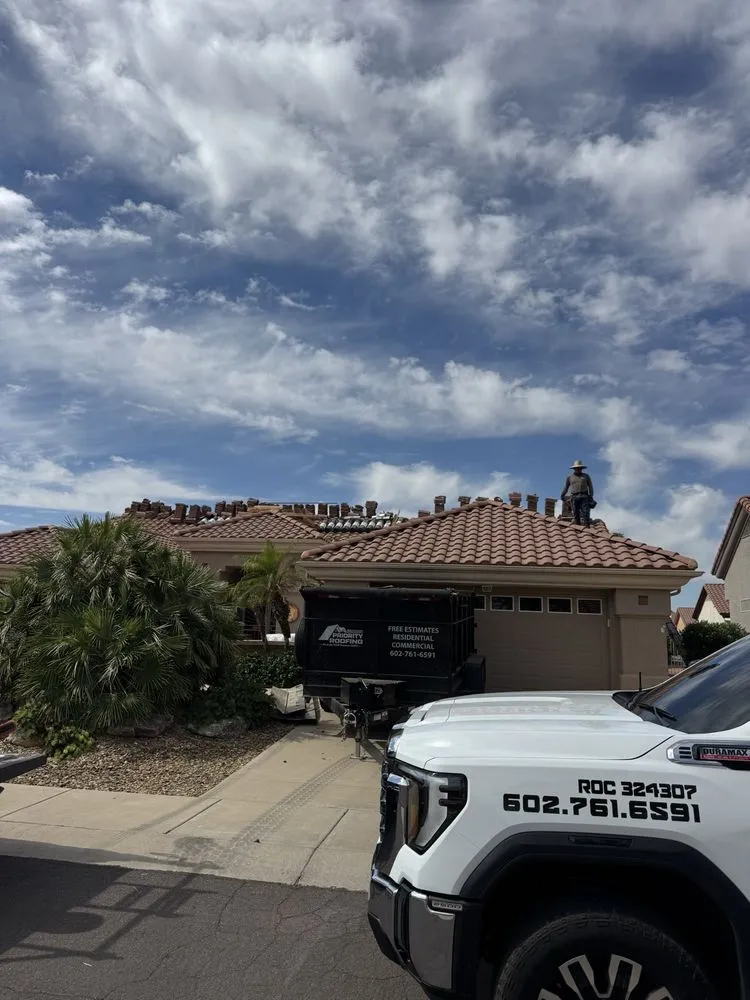 Slide of Priority Roofing