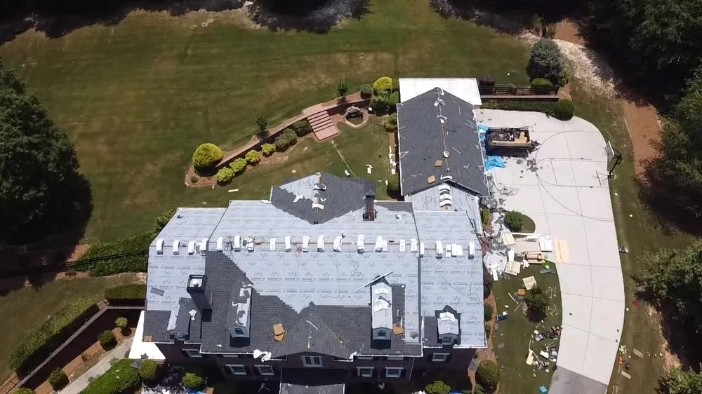 Licensed metal roofing installation after storm damage in Bethlehem, GA by Pristine Roofing