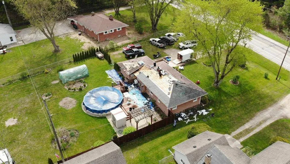 Emergency residential roofing service in Township Of Kenockee, MI by Pristine Roofing