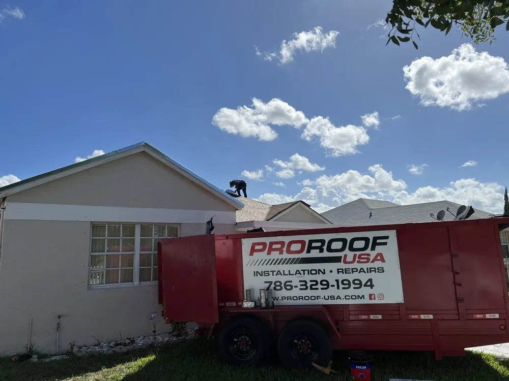 Emergency roof installation in Loxahatchee, FL by Pro Roof USA