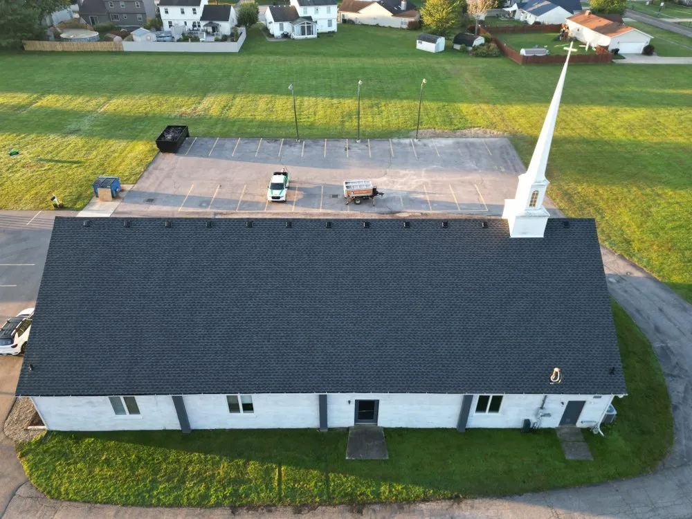 Local flat roof repair in Ridgeville, OH by Pro Roofing and Siding Restoration