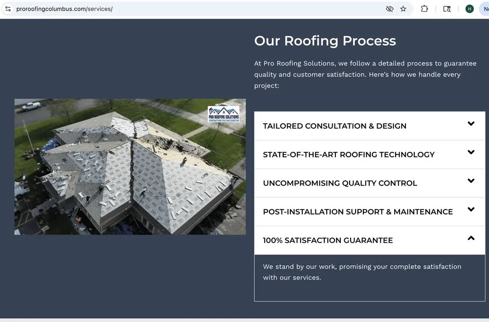 Slide of Pro Roofing Solutions