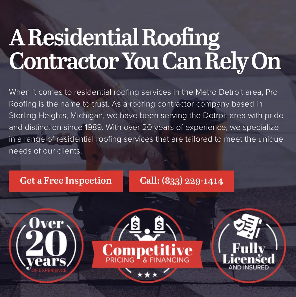 Slide of Pro Roofing