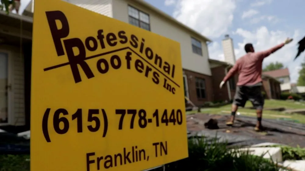 Slide of Professional Roofers