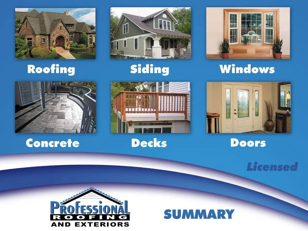 Slide of Professional Roofing & Exteriors