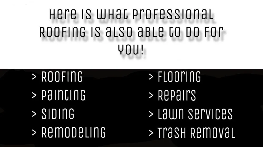 Slide of Professional Roofing