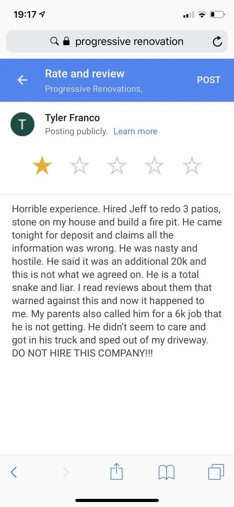 Slide of Progressive Renovation