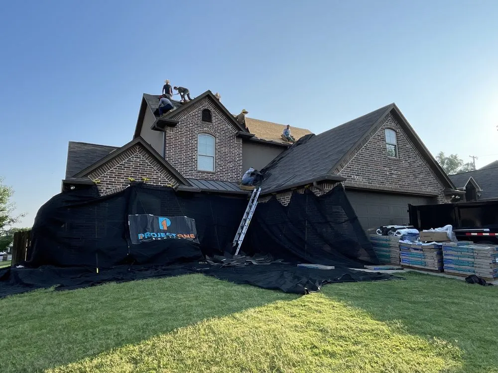 Slide of Project One Roofing