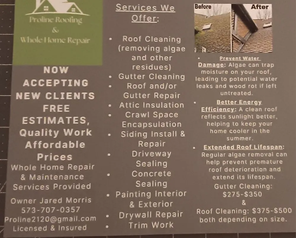 Slide of Proline Roofing