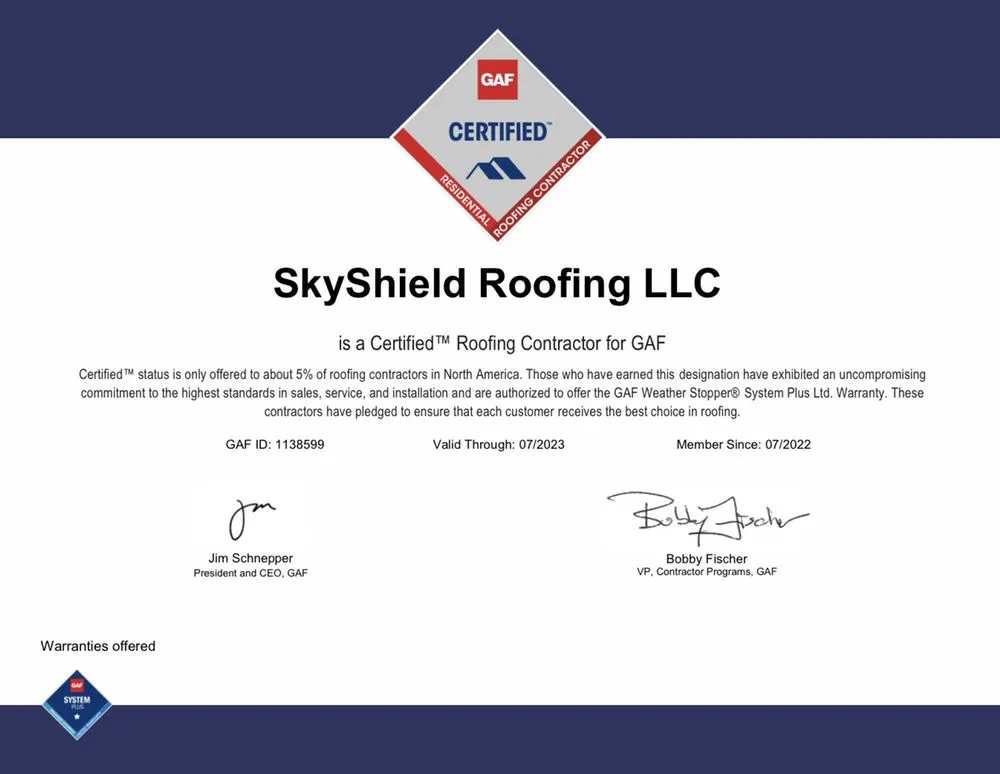 Slide of ProShield Roofing
