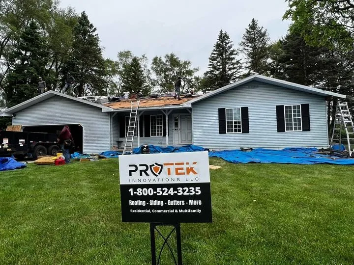 Local metal roofing installation in Clarkston, MI by ProTek Innovations
