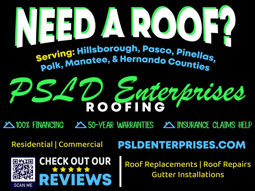 Licensed roof installation in St. Petersburg, FL - PSLD Enterprises, LLC