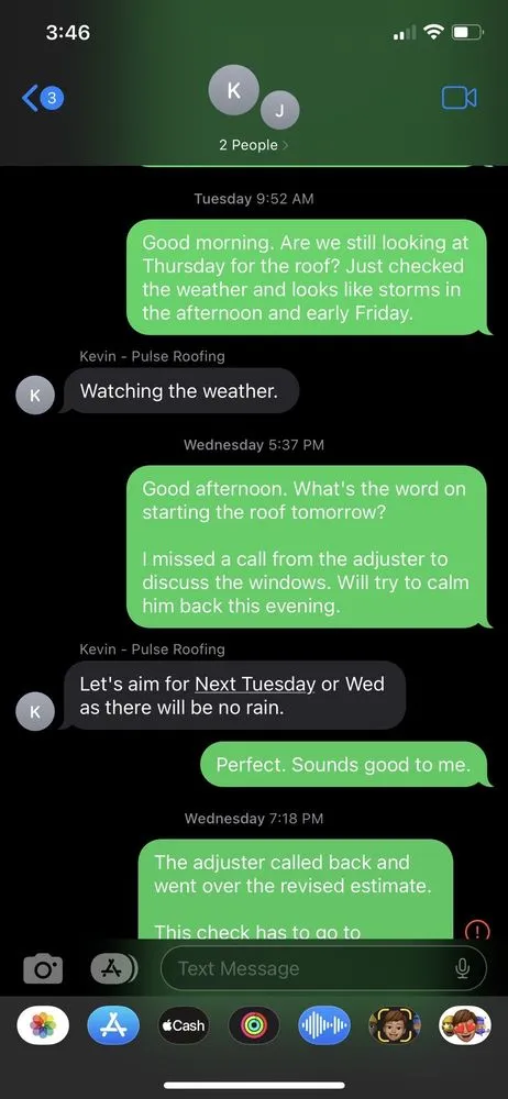 Slide of Pulse Roofing and Restoration