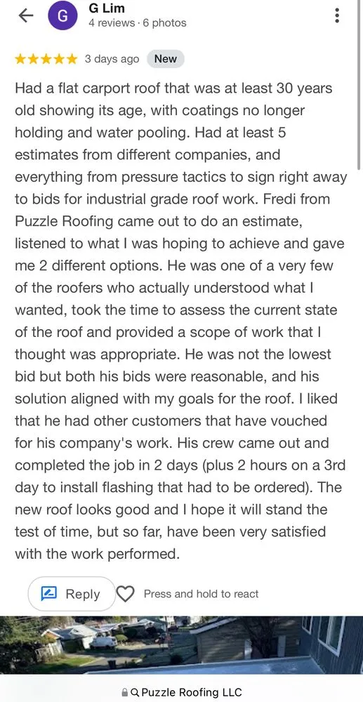 Slide of Puzzle Roofing