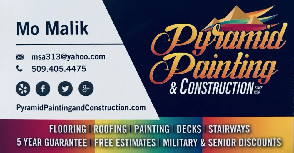 Slide of Pyramid Painting and Construction