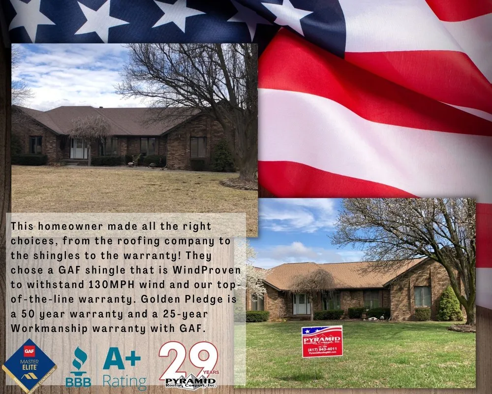 Slide of Pyramid Roofing Company