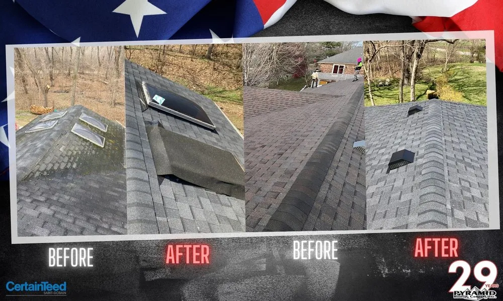 Slide of Pyramid Roofing Company