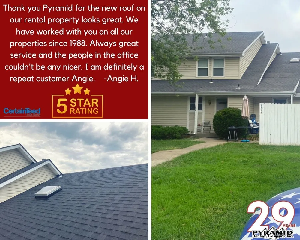 Slide of Pyramid Roofing Company