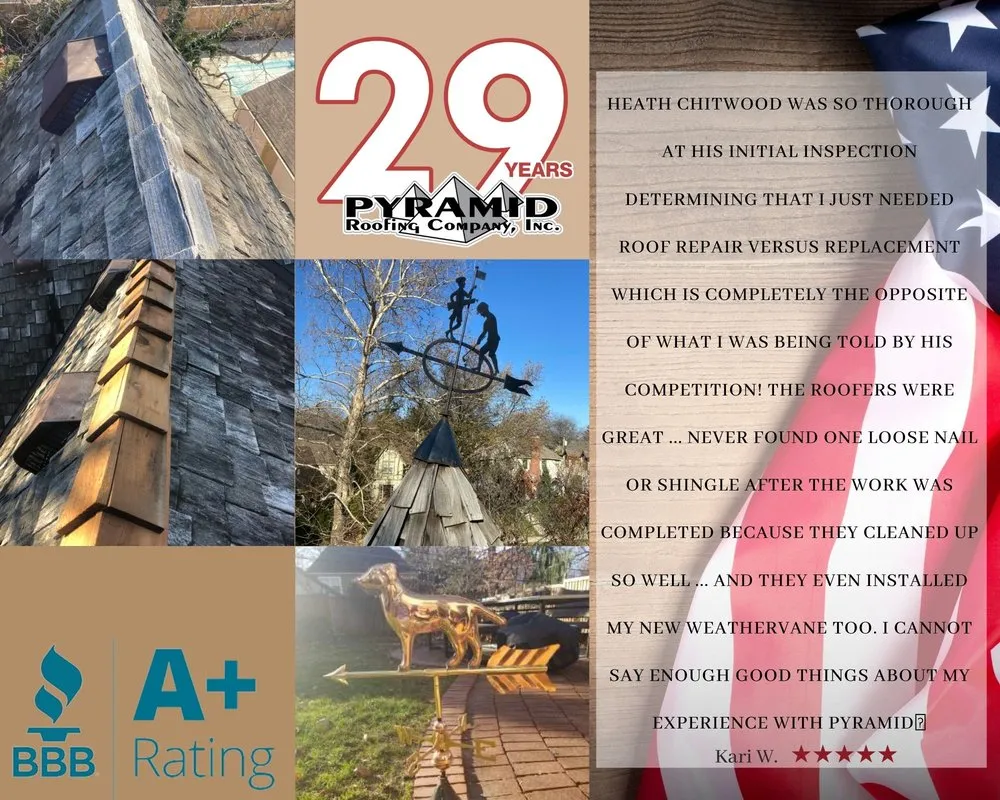 Slide of Pyramid Roofing Company