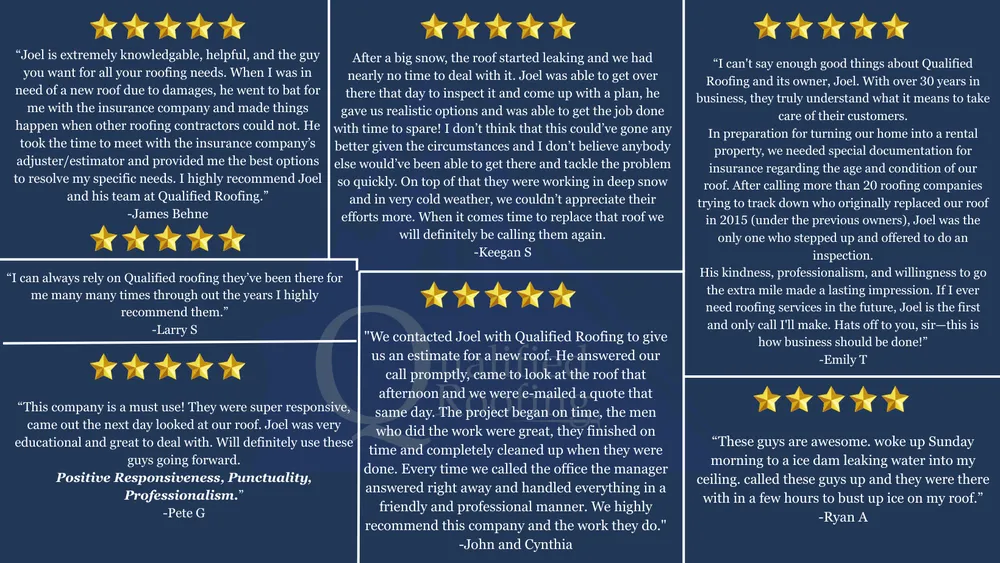 Slide of Qualified Roofing