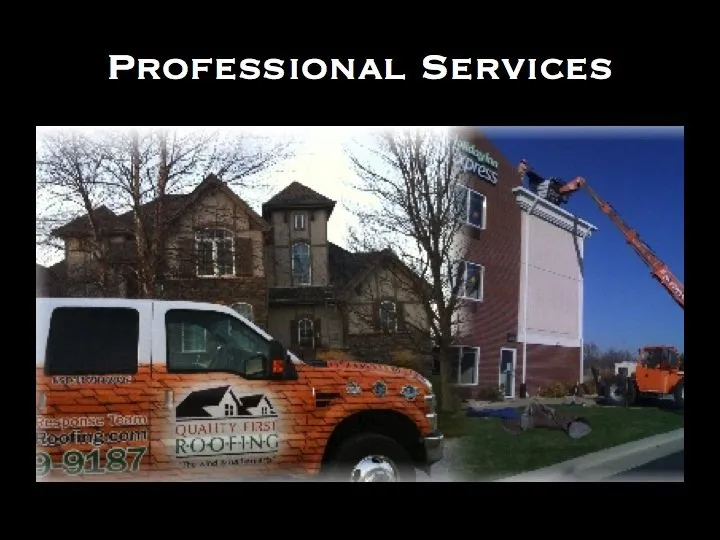 Slide of Quality First Roofing